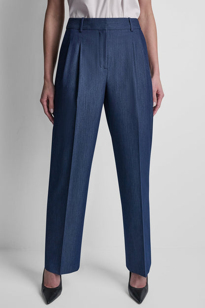 Dark Navy DKNY STRAIGHT LEG TROUSER