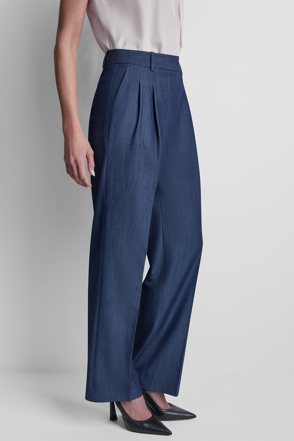Dark Navy DKNY STRAIGHT LEG TROUSER