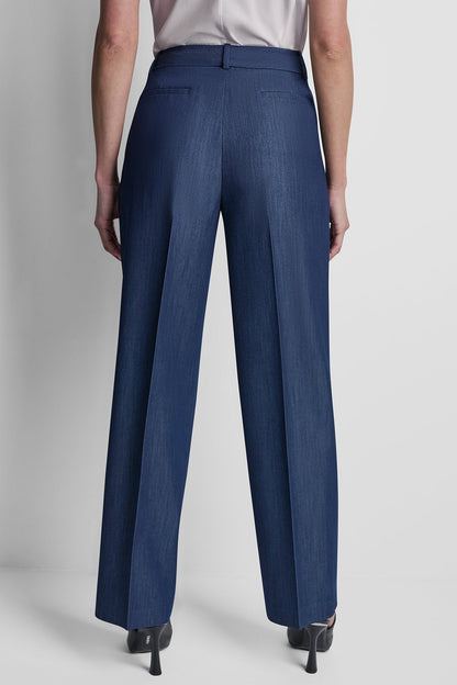 Dark Navy DKNY STRAIGHT LEG TROUSER