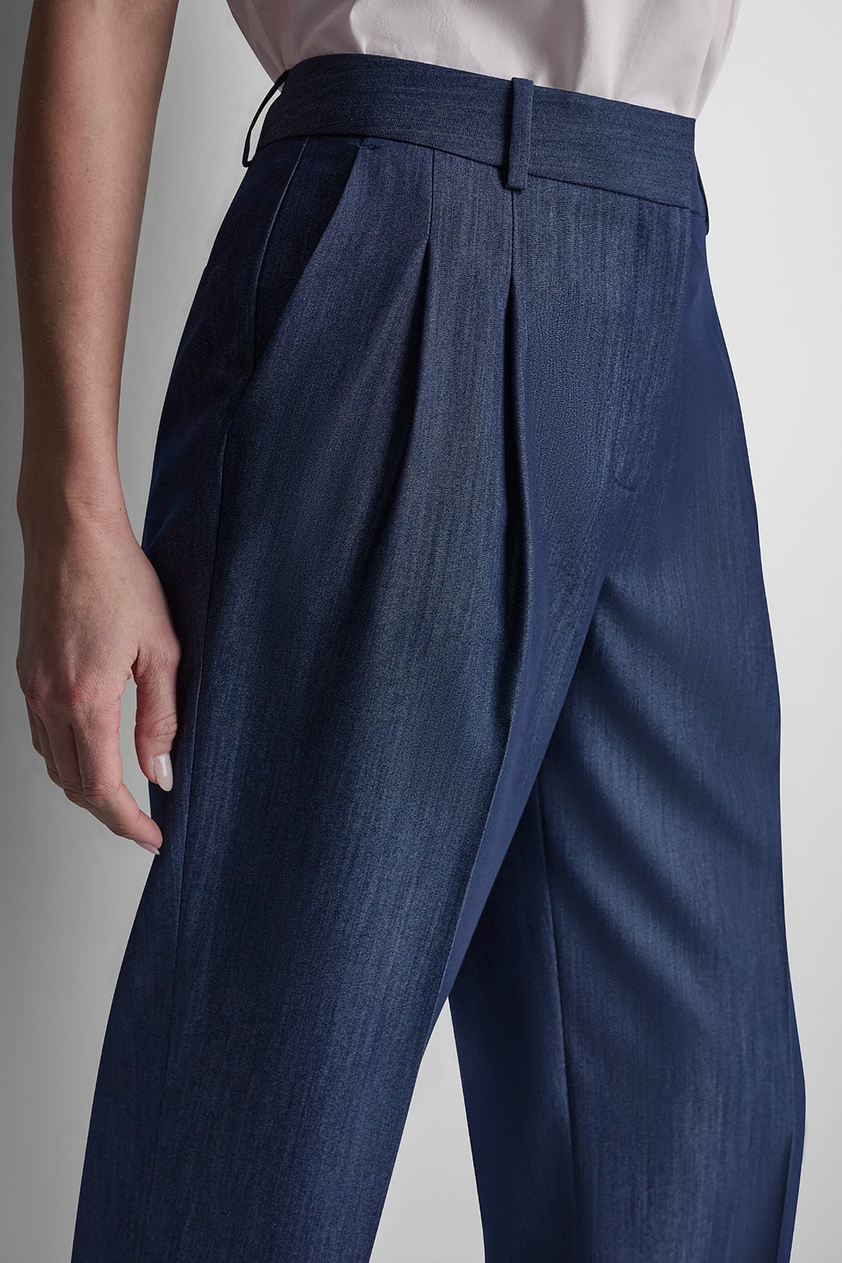 Dark Navy DKNY STRAIGHT LEG TROUSER