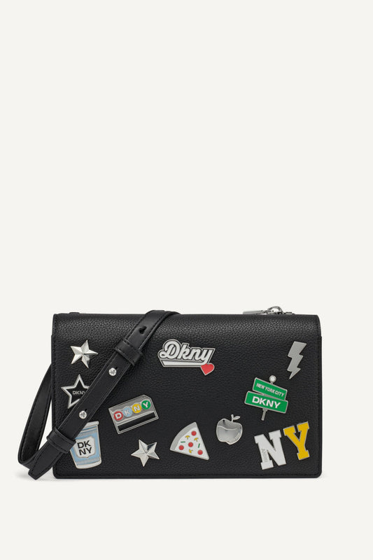 Marshmallow DKNY ETTA WALLET ON A STRING