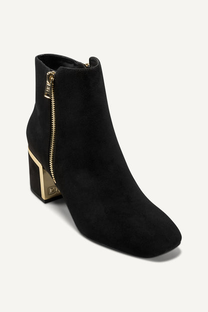 Brown DKNY KYLAH BOOTIE WITH ZIPPER
