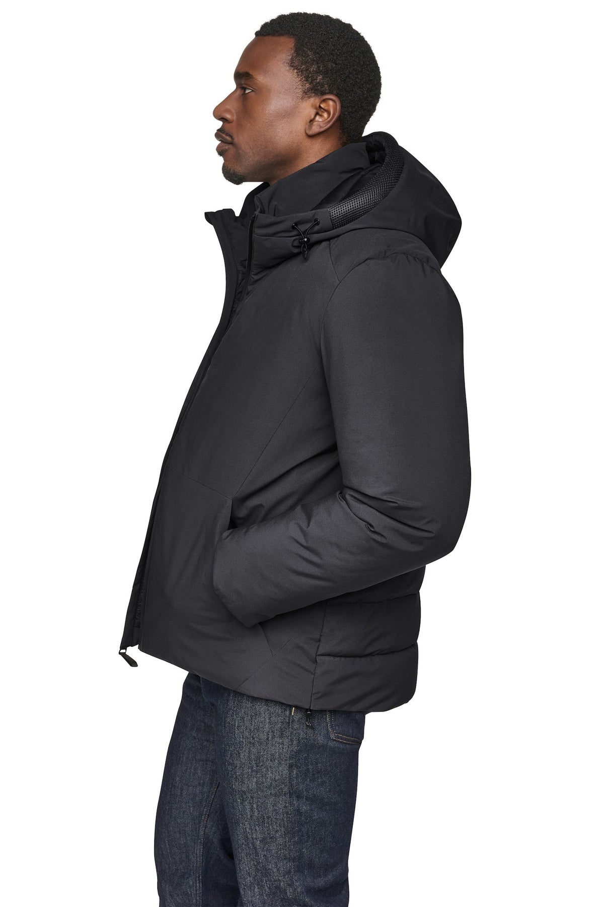 Olive DKNY HOODED PUFFER JACKET