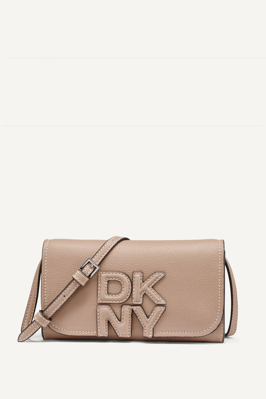 Cappuccino DKNY NICOLE FLAP CROSSBODY