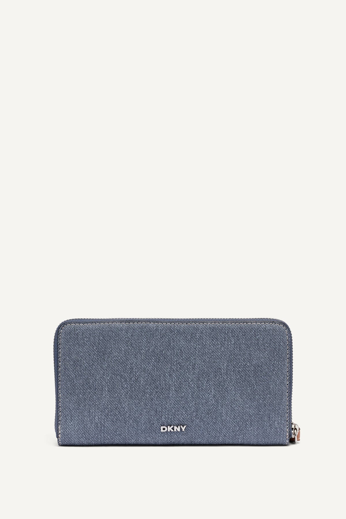 Denim DKNY NESSA LARGE ZIP AROUND WALLET