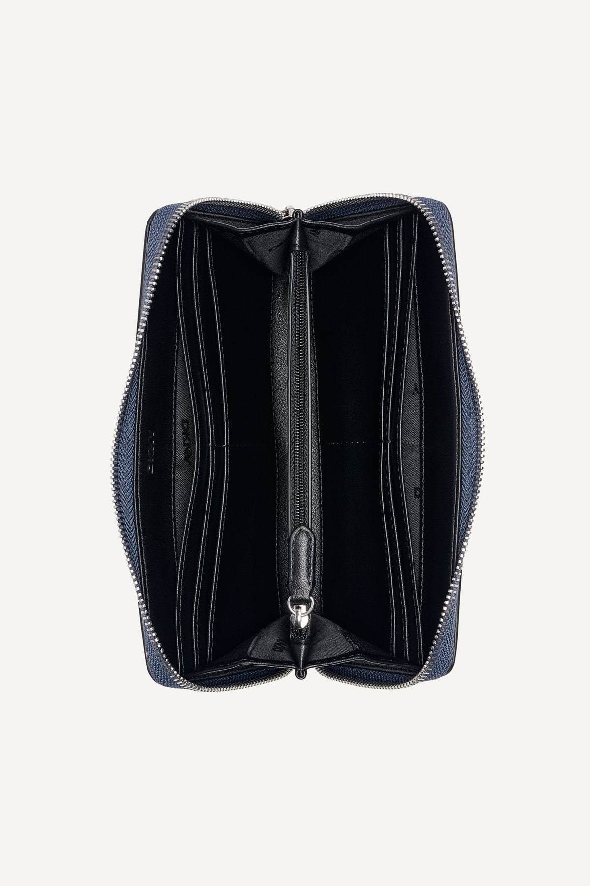 Denim DKNY NESSA LARGE ZIP AROUND WALLET