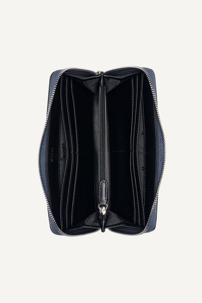 Denim DKNY NESSA LARGE ZIP AROUND WALLET