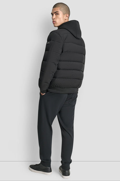 Black DKNY STRETCH BOMBER JACKET