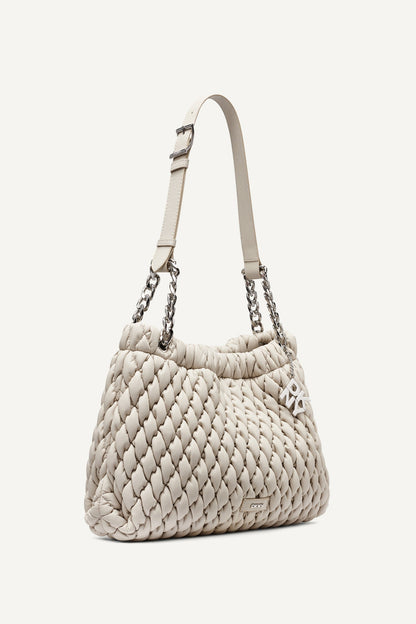 Light Taupe DKNY RAYA SHOULDER BAG