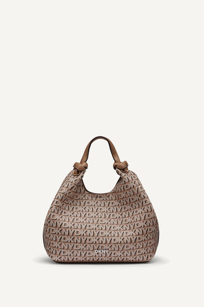 Marshmallow DKNY PAULA NEW YORK LOGO SMALL COMMUTER TOTE