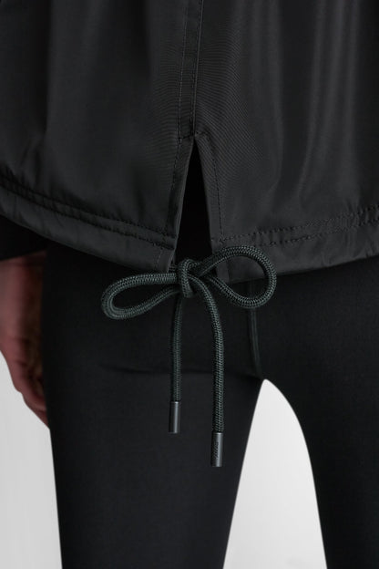 Black DKNY HIGH-LOW CROPPED JACKET