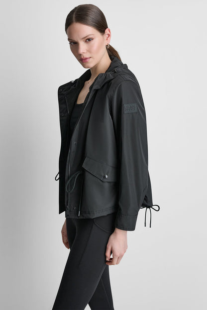 Pebble DKNY HIGH-LOW CROPPED JACKET