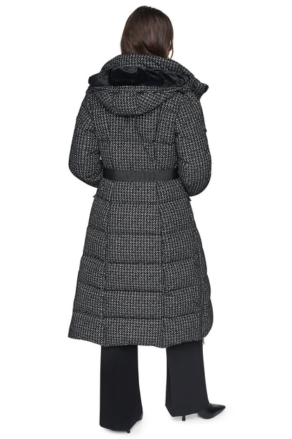 Loden DKNY MAXI PUFFER WITH BELT