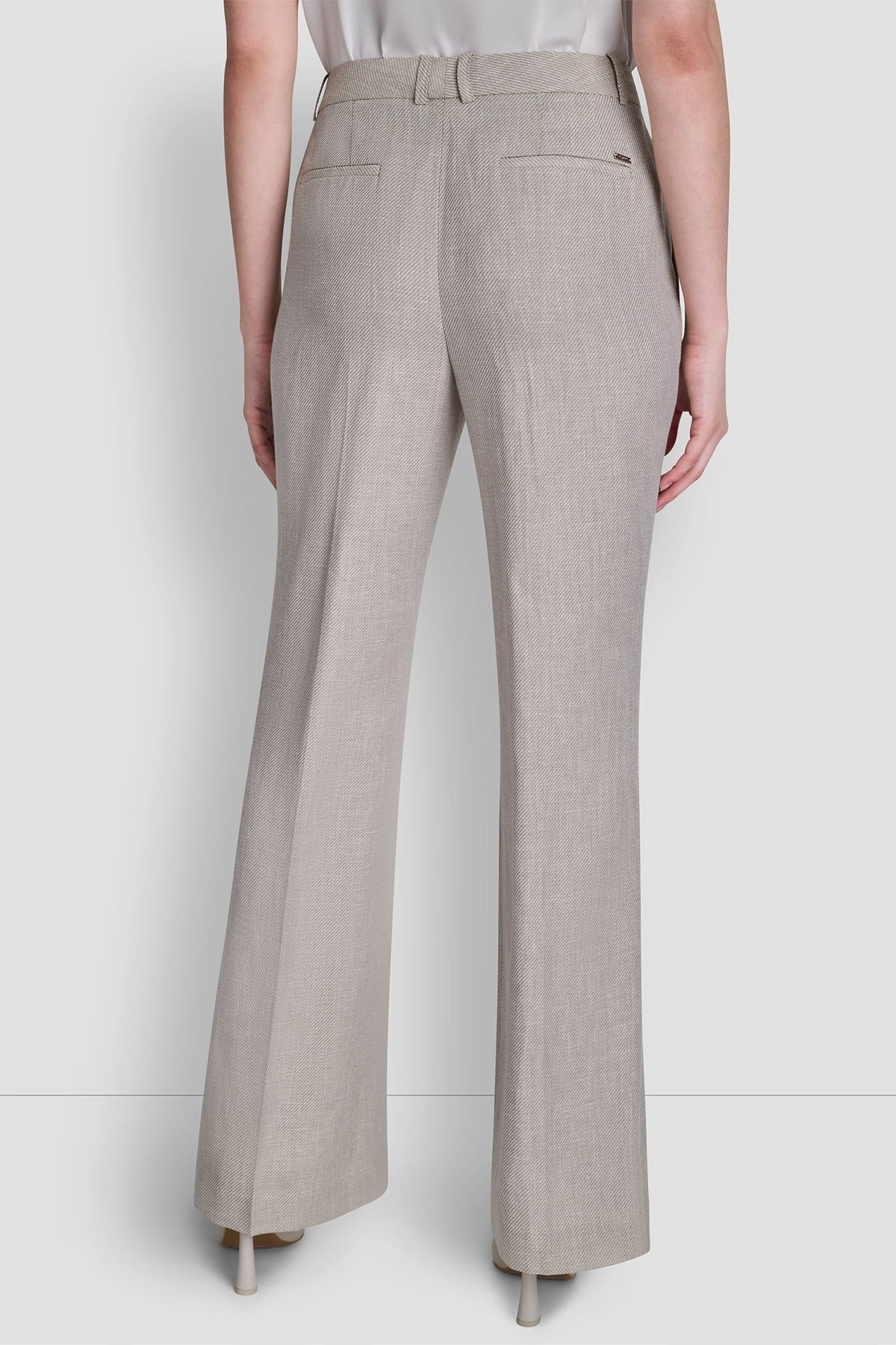 Pebble/White DKNY STRAIGHT LEG MODERN FIT PANT