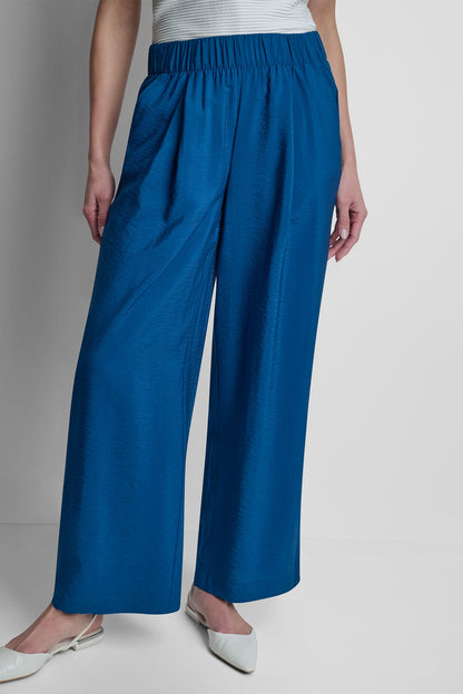 Admiral DKNY MID-RISE RUMPLED STRAIGHT-LEG ANKLE PANT