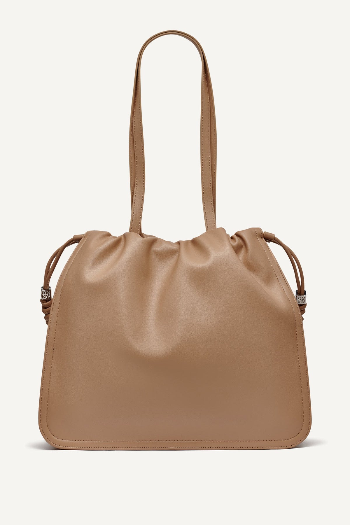 Black/Silver DKNY HALLE DRAWSTRING TOTE