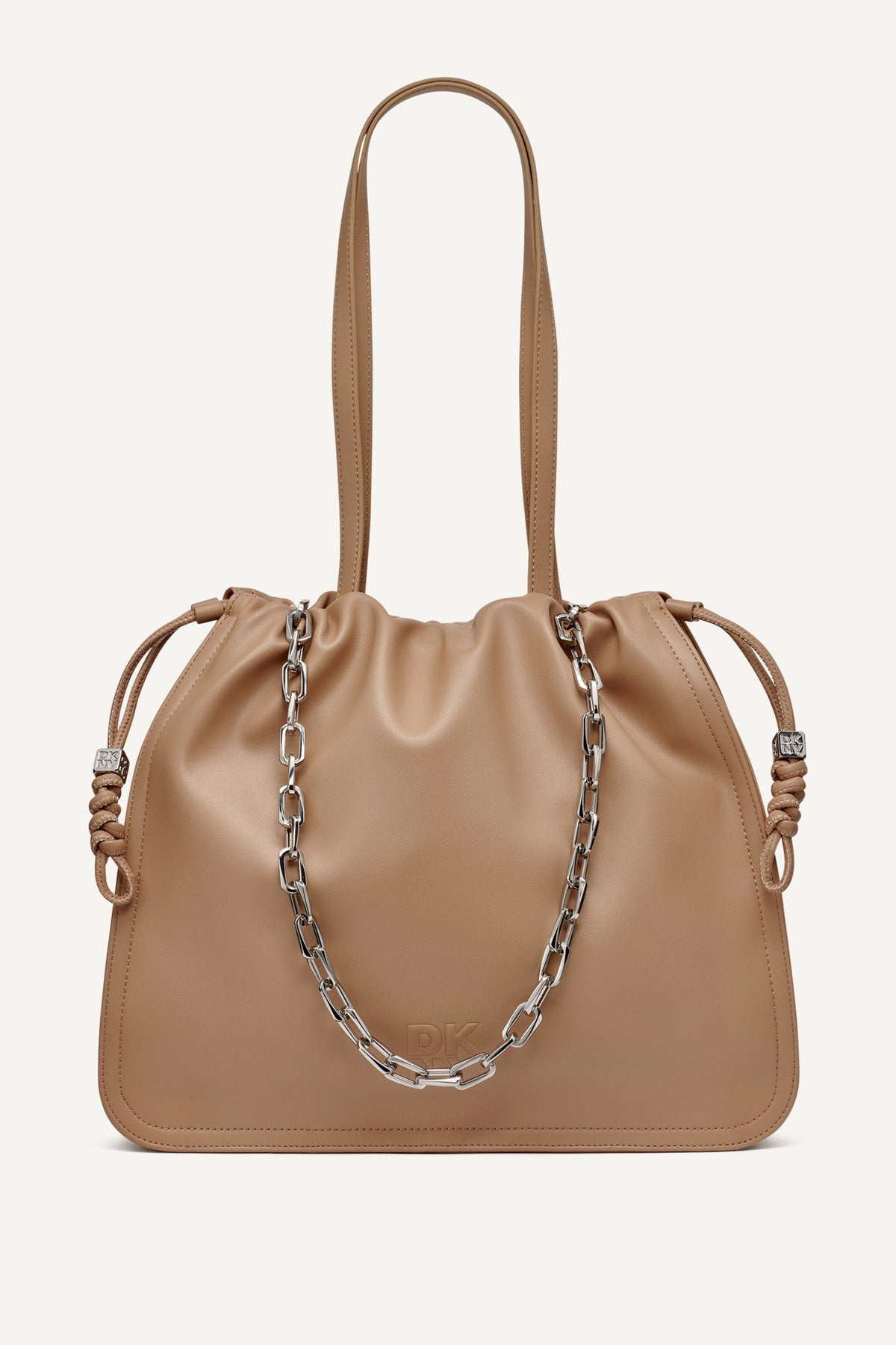 Cappuccino DKNY HALLE DRAWSTRING TOTE