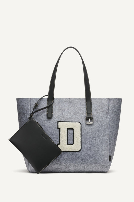 Heather Grey/Black/Oat DKNY REESE TOTE
