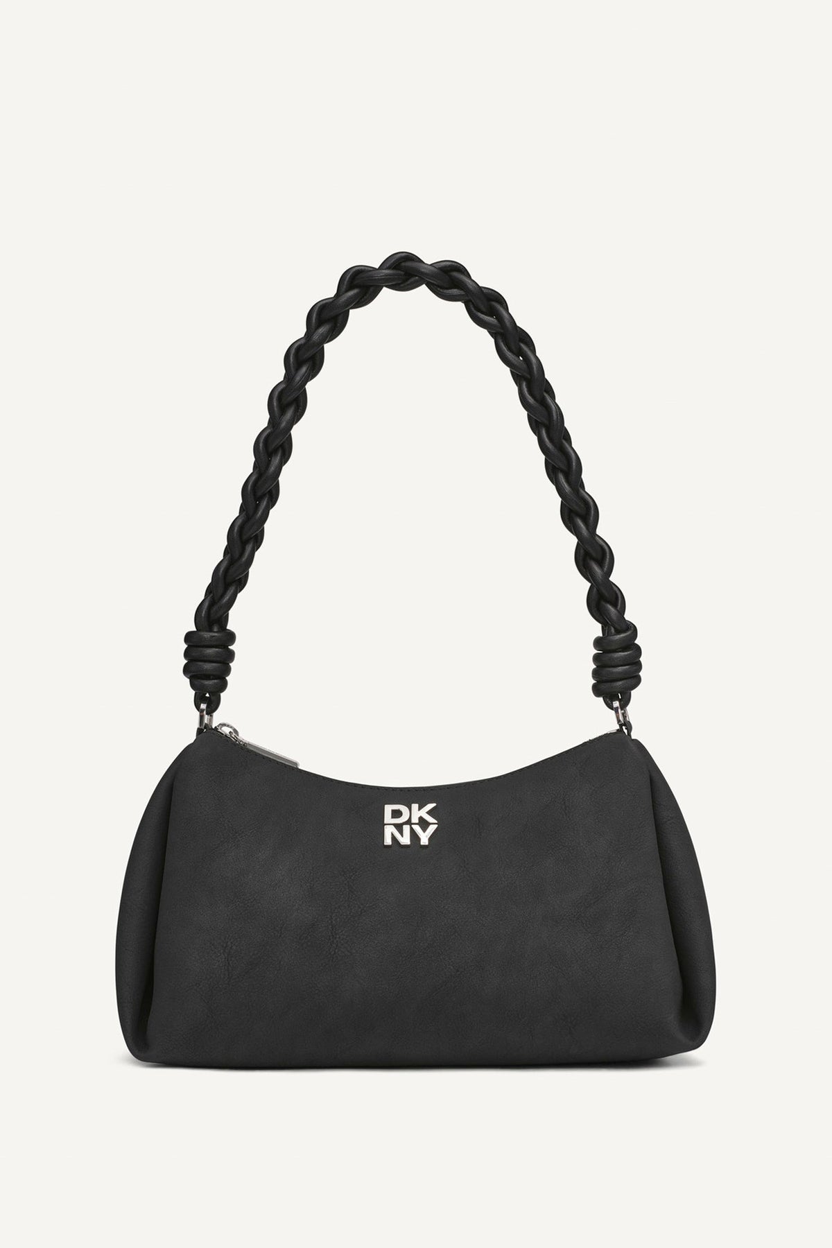 BLACK/SILVER DKNY REMY SHOULDER BAG