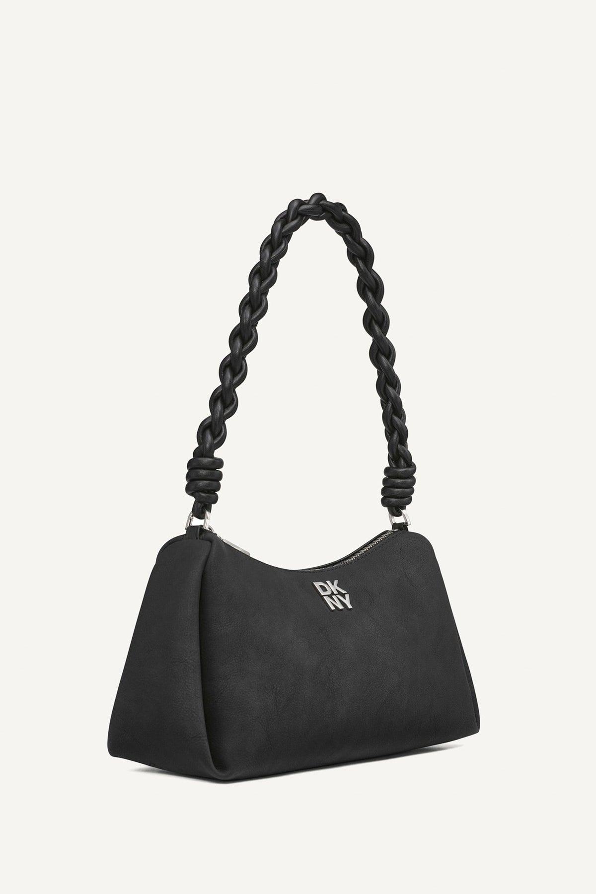 BLACK/SILVER DKNY REMY SHOULDER BAG