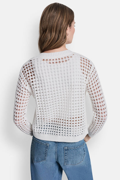 Pebble DKNY OPEN-STITCH CARDIGAN