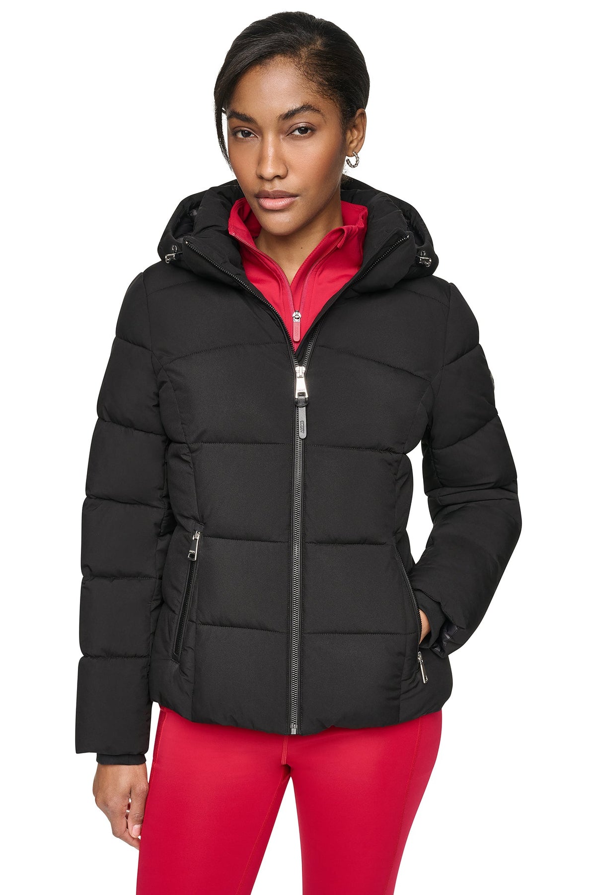 Dark Navy DKNY STRETCH PUFFER JACKET