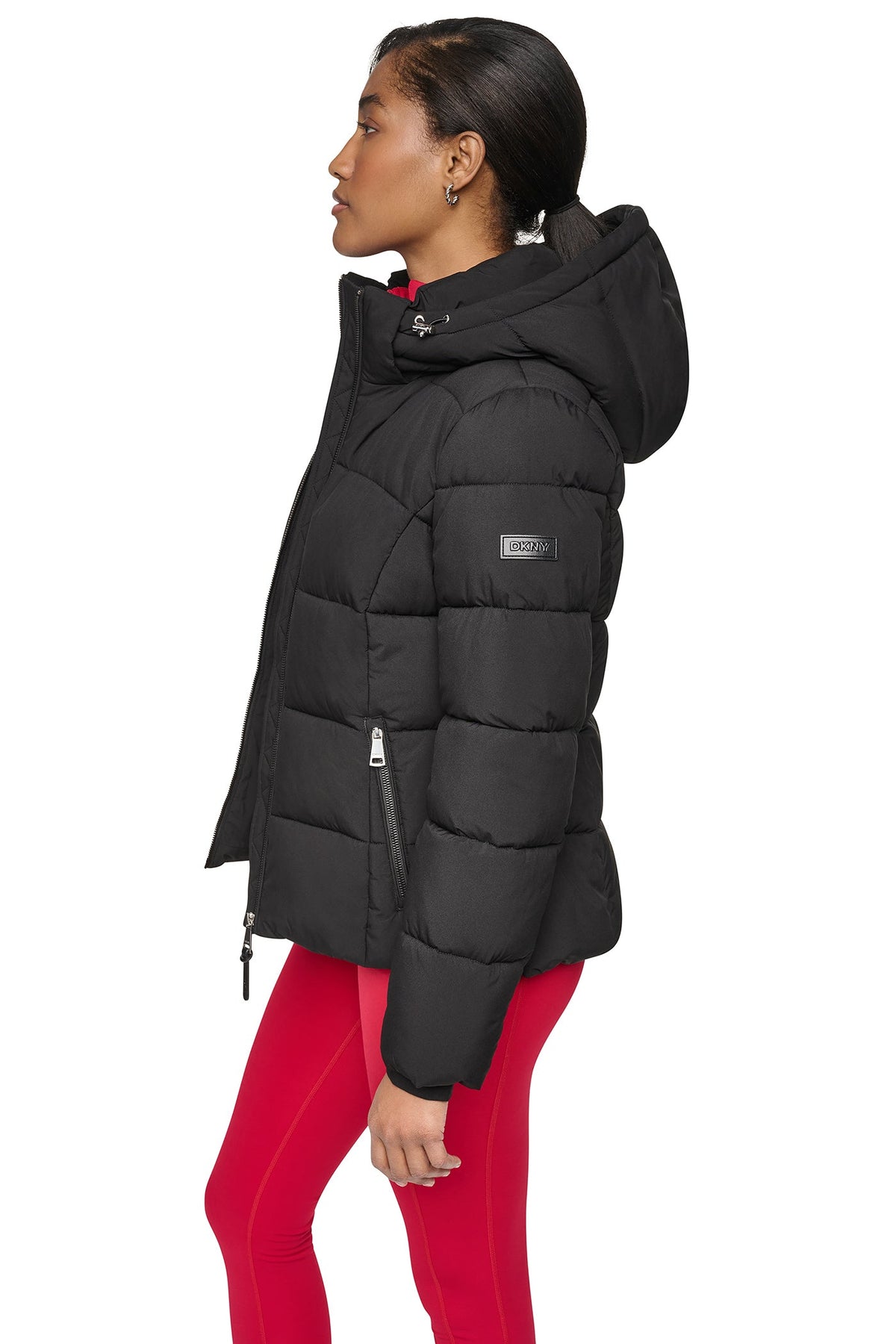 Dark Navy DKNY STRETCH PUFFER JACKET
