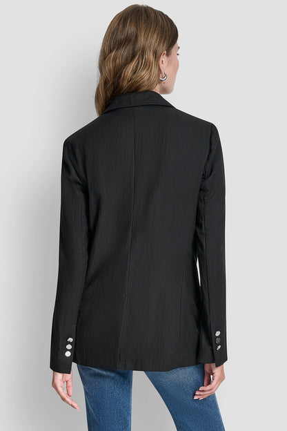 Travertine DKNY ZIG ZAG STITCH BLAZER